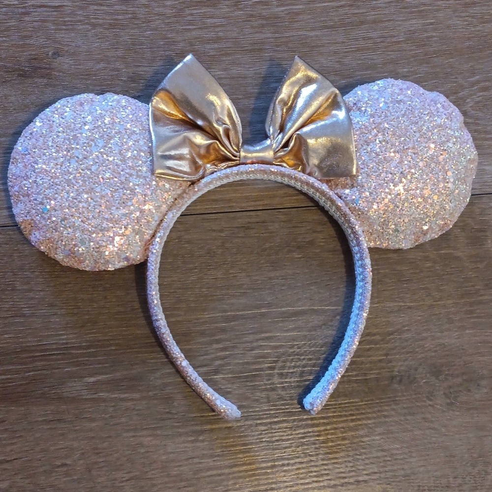 Disney Minnie Ears Pink Glitter